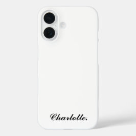 Funda iPhone 16 Diseñar su propio nombre en esto