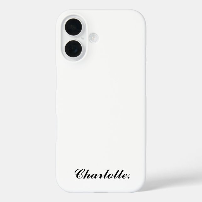 Funda iPhone 16 Diseñar su propio nombre en esto (Reverso )