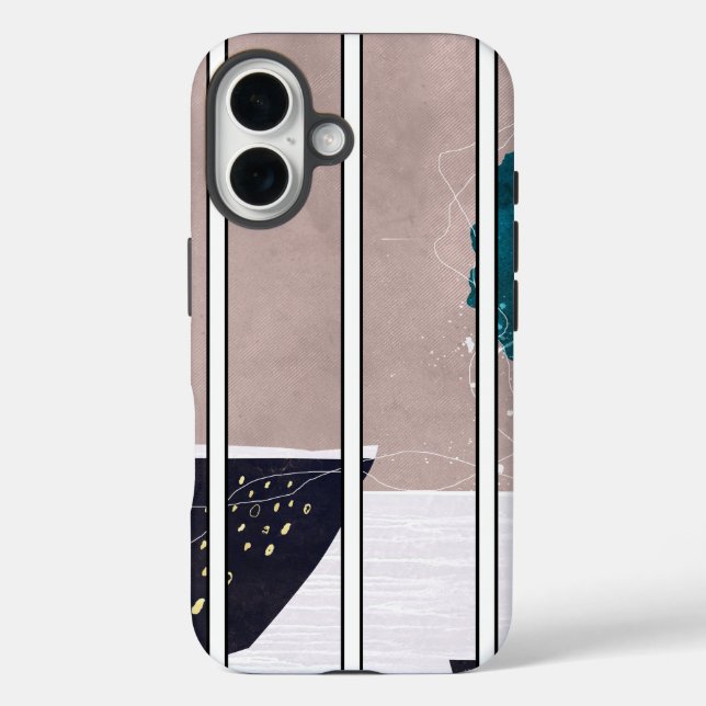 Funda iPhone 16 diseño abstracto de case para iphone 16 (Reverso )