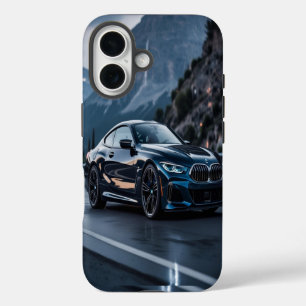 Funda iPhone 16 Diseño audaz de un coche de ensueño BMW - Lujo ele