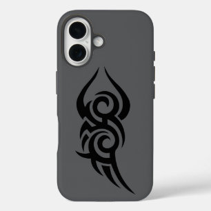 Funda iPhone 16 Diseño de arte de línea inspirado en tatuajes clás
