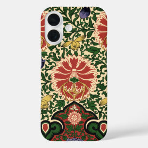 Funda iPhone 16 Diseño de Arte Floral Loto Rojo Chinoiserie de Owe