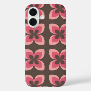 Funda iPhone 16 Diseño de arte floral moderno