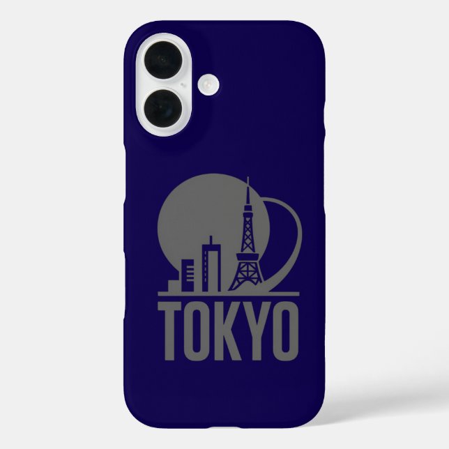 Funda iPhone 16 Diseño de círculo aéreo en Tokio (Reverso )