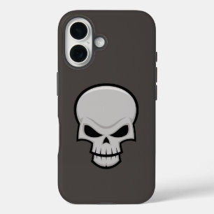 Funda iPhone 16 Diseño de cráneo malvado