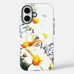 Funda iPhone 16 diseño de estilo floral de iphone de manzana 16 fu