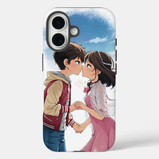 Funda iPhone 16 Diseño de estuche de teléfono de carácter animado
