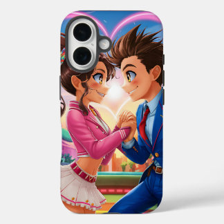 Funda iPhone 16 Diseño de estuche de teléfono de carácter animado