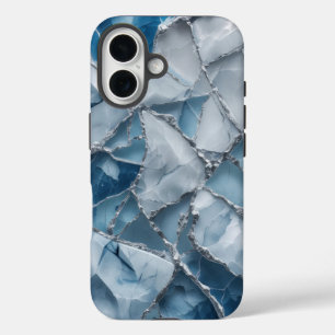 Funda iPhone 16 Diseño de estuche de teléfono de mármol espumoso d