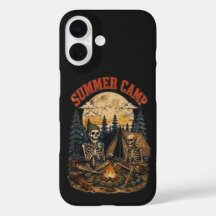 Diseño de fogata de campamento de esqueleto de ver