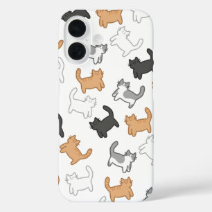 Funda iPhone 16 diseño de gatitos