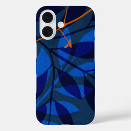 Funda iPhone 16 Diseño de hoja azul
