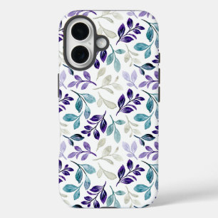 Funda iPhone 16 Diseño de hojas de acuarela armoniosas