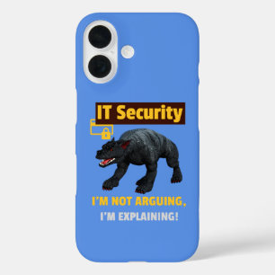 Funda iPhone 16 Diseño de humor tecnológico divertido que explica