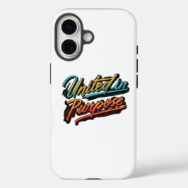 Funda iPhone 16 Diseño de la cubierta trasera "Unidos en el propós