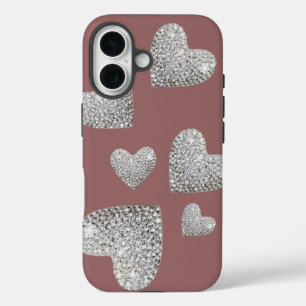 Funda iPhone 16 Diseño de los corazones