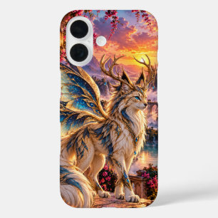 Funda iPhone 16 diseño de luna de fantasía