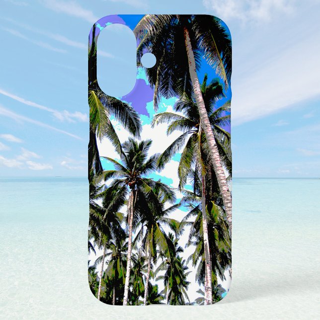 Funda iPhone 16 Diseño de palmeras tropicales (Subido por el creador)