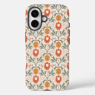 Funda iPhone 16 Diseño de patrón sin fisuras de explosión solar fl
