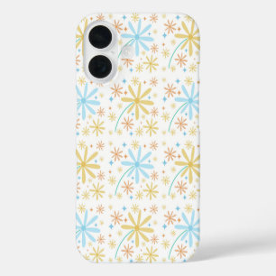 Funda iPhone 16 Diseño de patrones de flores de corte