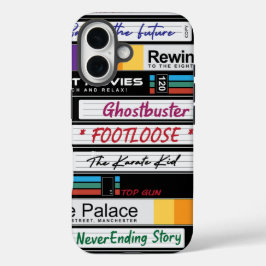 Funda iPhone 16 Diseño de películas VHS retro