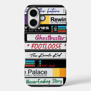 Funda iPhone 16 Diseño de películas VHS retro