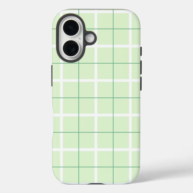 Funda iPhone 16 Diseño de punto con patrón de franja vertical de c (Reverso )