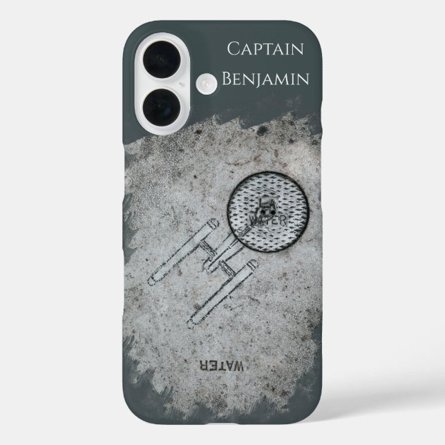 Funda iPhone 16 Diseño de sorpresas en la acera (Reverso )