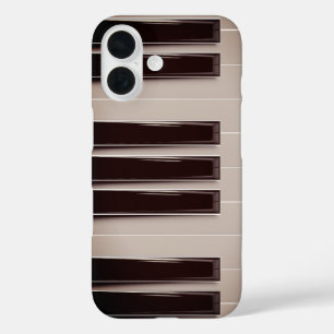 Funda iPhone 16 Diseño de teclado de piano