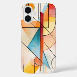 Funda iPhone 16 Diseño de triángulo de resumen geométrico moderno