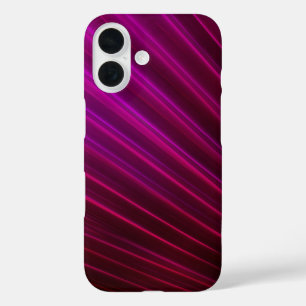 Funda iPhone 16 Diseño de ventilador de fibra óptica púrpura