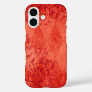 Funda iPhone 16 Diseño de vintage naranja