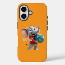 Diseño Ecológico de Elefante Adorable Abrazando el