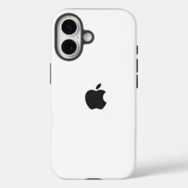 Funda iPhone 16 Diseño en blanco brillante para los amantes del iP