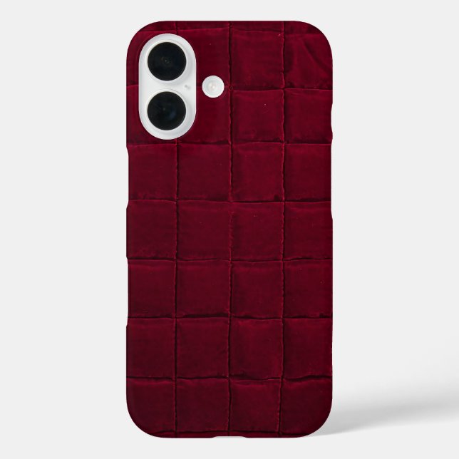 Funda iPhone 16 Diseño Estético Elegante y Sofisticado Burgundy Os (Reverso )