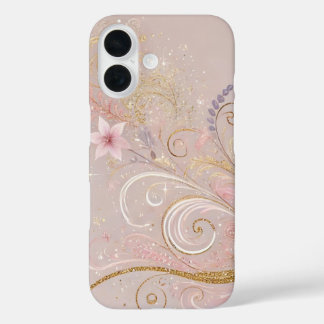 Funda iPhone 16 Diseño Pastel Shade Floral Morif