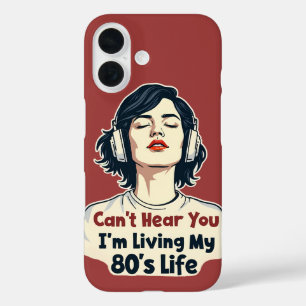 Funda iPhone 16 Diseño retro nostálgico de música para amantes de
