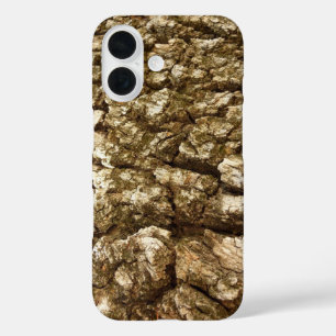 Funda iPhone 16 Diseño Texturizado Natural de Corteza de Árbol II