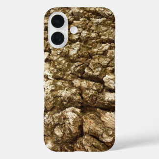 Funda iPhone 16 Diseño texturizado natural de la barra de árbol II