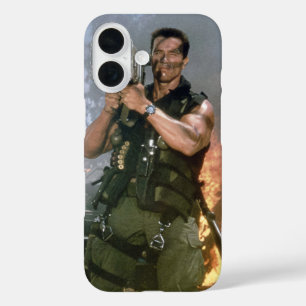 Funda iPhone 16 Disparo de cohetes de Arnold Schwarzeneger