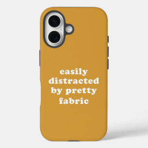 Funda iPhone 16 Distrado Por Bonito Fabric Funny Quilter Cita