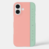 Diversión personalizada Colorful Soft Pastel Peach