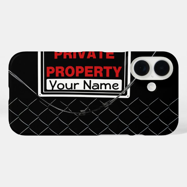 Funda iPhone 16 Diversión personalizada Guay Monograma único regal (Reverso (Horizontal))