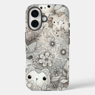 Funda iPhone 16 Diversión Resumen de Colección Animal