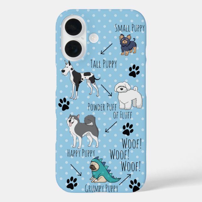Funda iPhone 16 Divertido poema de porcino (Reverso )