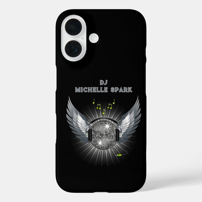 Funda iPhone 16 DJ Disco Ball Wings (Reverso )