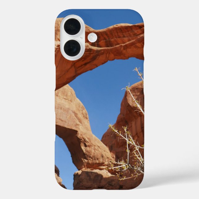 Funda iPhone 16 Doble Arco en el Parque Nacional Arches (Reverso )
