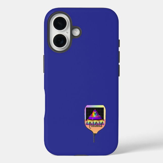 Funda iPhone 16 ¿Dónde está el azul profundo de la bola de nieve d (Reverso )