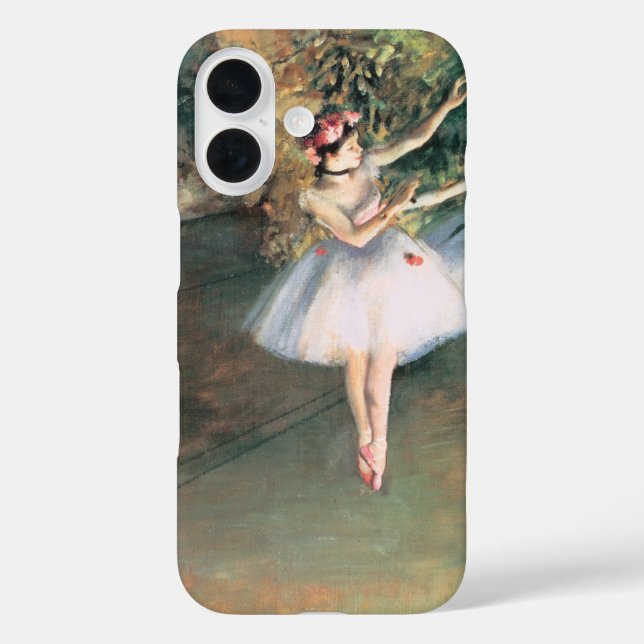 Funda iPhone 16 Dos bailarinas en escena de Edgar Degas, arte vint (Reverso )