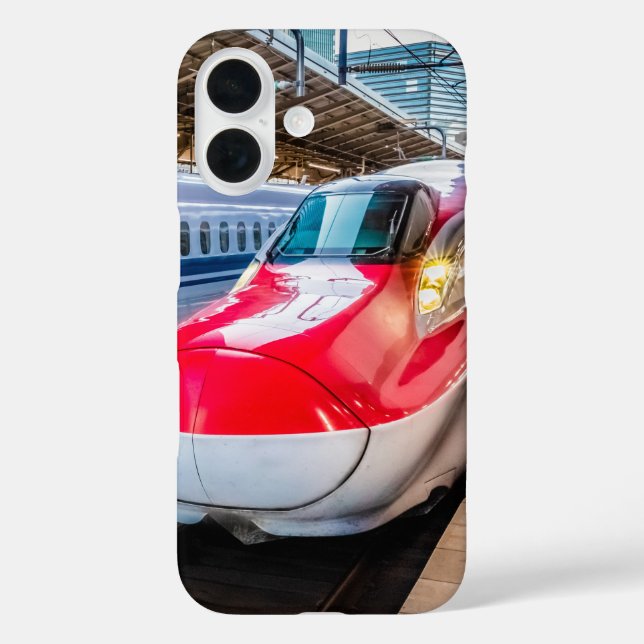 Funda iPhone 16 Dos Shinkansen en la estación de Tokio (Reverso )